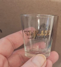 Vintage Mid Century Six Flags Over Mid-America The Flume Shot Glass Souvenir