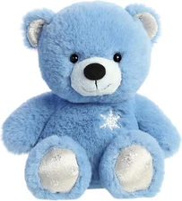 Aurora Holiday Bear Plush Stuffie Toys Winter Snowflake Stuffed Animal Gift