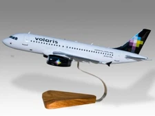 Airbus A319 Volaris Desk Wood Airplane New Model Large Scale 1/100