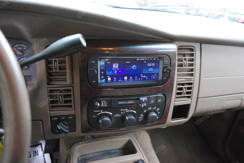 For 2001 2002 2003 Dodge Durango Android 14 CarPlay Car Stereo Radio GPS SWC RDS Foto 4 de 4