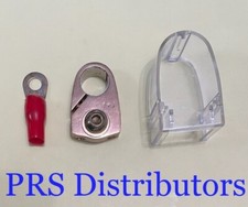 Gold Positive Car Battery Terminal with Cover for Two 8 Gauge and 4-Gauge Cables