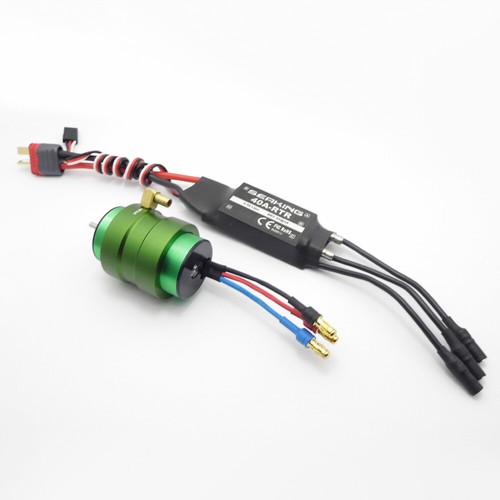 Water Cooling Motor 40A ESC 2440 KV4500 Brushless Motor for RC Jet Boat Pump Car - Picture 6 of 13