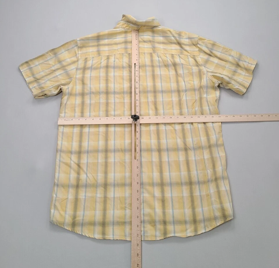 Breakwater Shirt Mens Extra Large Yellow Button Up Casual Comfort Outdoors - Image 3 of 4