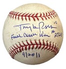 New ListingChris Carpenter Game Used Strikeout Baseball #1678 Final Career Win #144 9/28/11