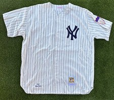 NWT New York Yankees Yogi Berra Authentic Retro 1951 Pinstripe Baseball Jersey