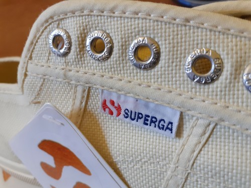 Superga Cotu Classic Ecru Size 12UK/47EU BOX FRESH RRP: £55 - 第 4/6 張圖片