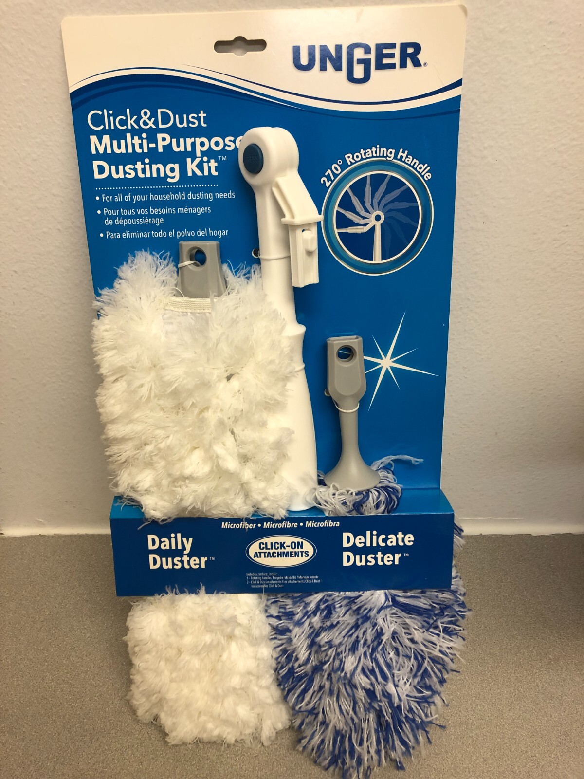 Unger 978270 Connect & Clean Microfiber Duster Kit 15 in. L 