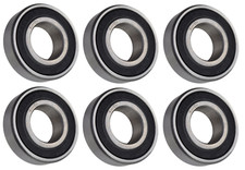  6 Each 6004-2RS, 6004LLU, 6004DDU Sealed Radial Ball Bearing 20X42X12 SpinCo