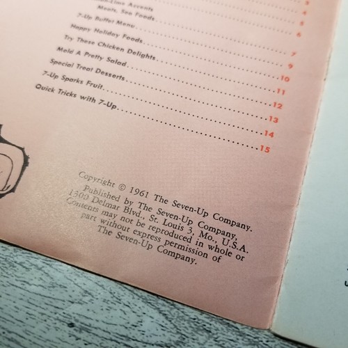 7-Up Goes To A Party, Recipes For Barbecues, Dinners, Open Houses,Holidays, 1961 - Picture 4 of 4