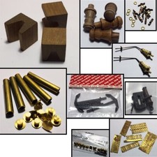 SERIE DI ACCESSORI PER MODELLISMO NAVALE IN LEGNO OTTONE AMATI MANTUA TOP LINE
