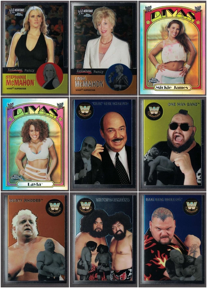 2007 Topps Chrome Heritage II WWE Wrestling -- You Pick to Complete Your Set - Image 2 of 3