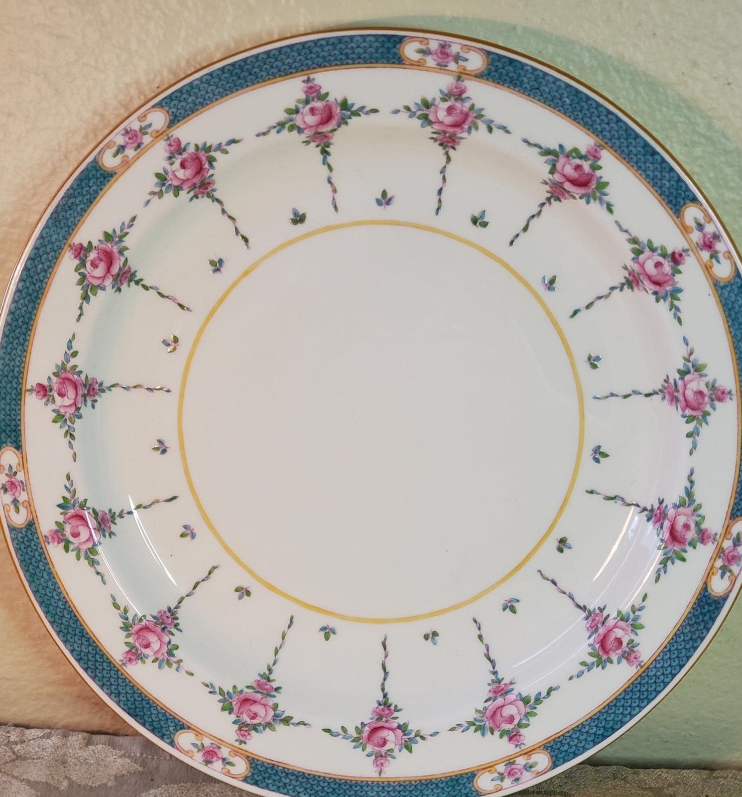 Mintons China England Persian Rose 12 1/4" round platter eBay