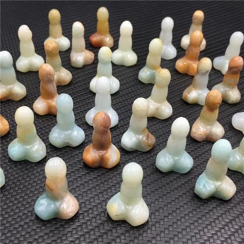 Wholesale Natural mix mini Penis Carved quartz Crystal Massager Wand Healing - Picture 18 of 296