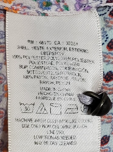 Maeve Mini Abito S Floreale Senza Maniche Anthropologie Pizzo Orlo Rayon - Foto 7 di 7
