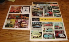 Original 1964 1965 1967 Chevrolet Truck Full Line Sales Brochure Lot of 3 Chevy