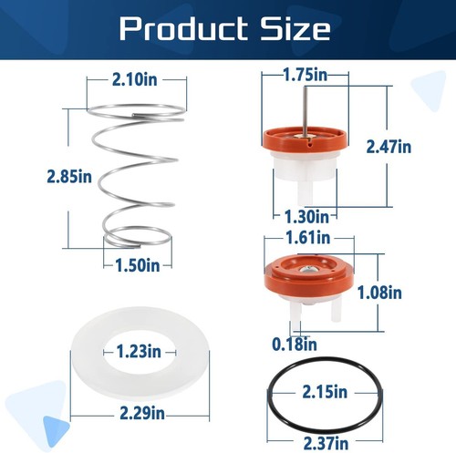 Kit de reparación de aspirador a presión RK1-720A para Wilkins modelo 1/2”, 3/4” y 1” - Imagen 7 de 9