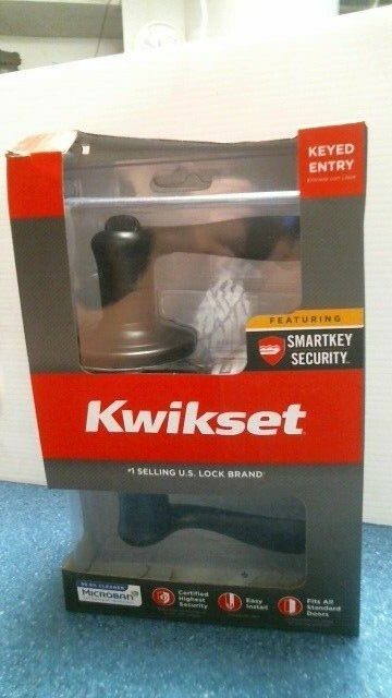 Kwikset Key Entry Door knob Smartkey Security With Microban tech