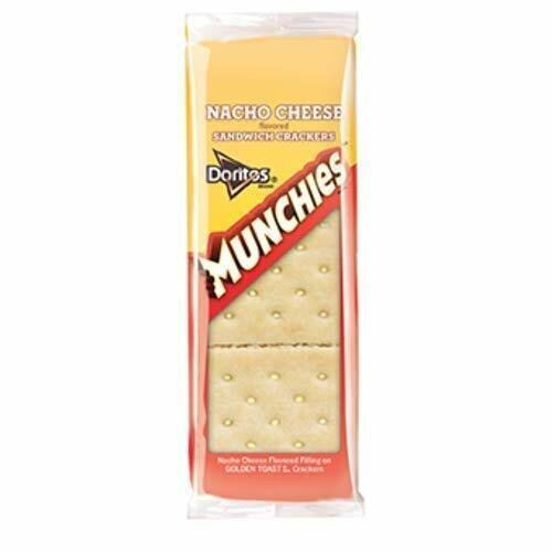 Munchies Doritos Nacho Cheese Sandwich Crackers 8 Count 1.38 Oz for
