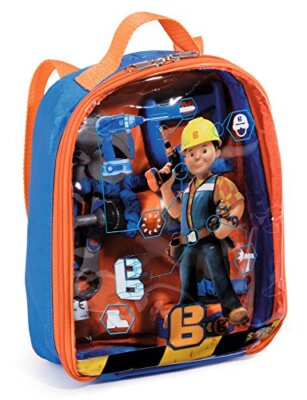 Smoby 360136 Bob der Baumeister Werkzeugrucksack, Blau