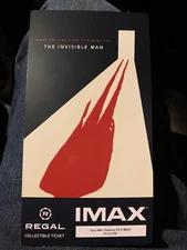 The Invisible Man Regal IMAX Collectible Movie Ticket #64/500 Limited Edition