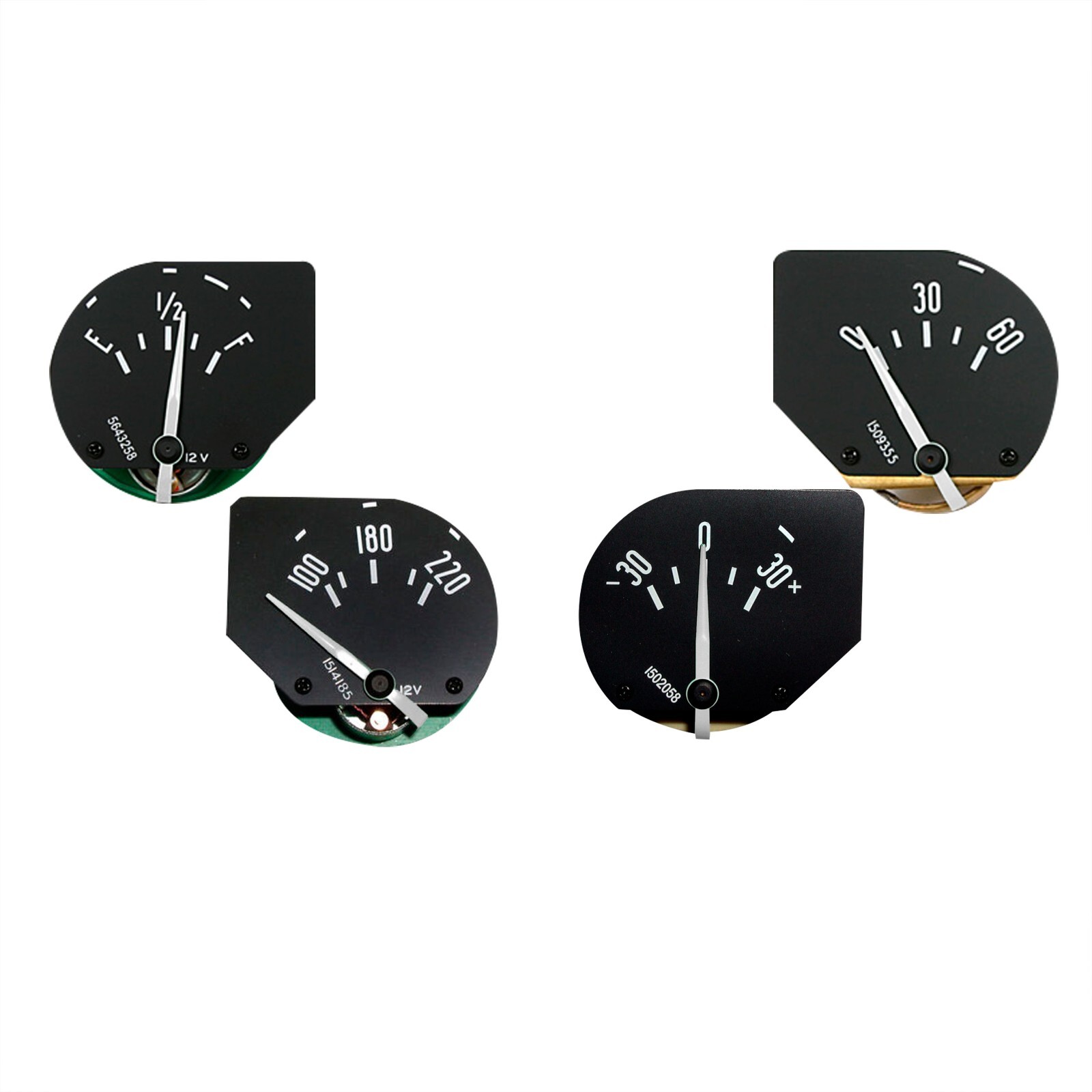 Dash Instrument Gauges for 1960 Corvette Fuel Battery Oil Temp Water