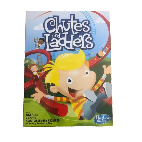 Chutes and Ladders Made in USA 2-3 Players Ages 3+ Hasbro Gaming 2013