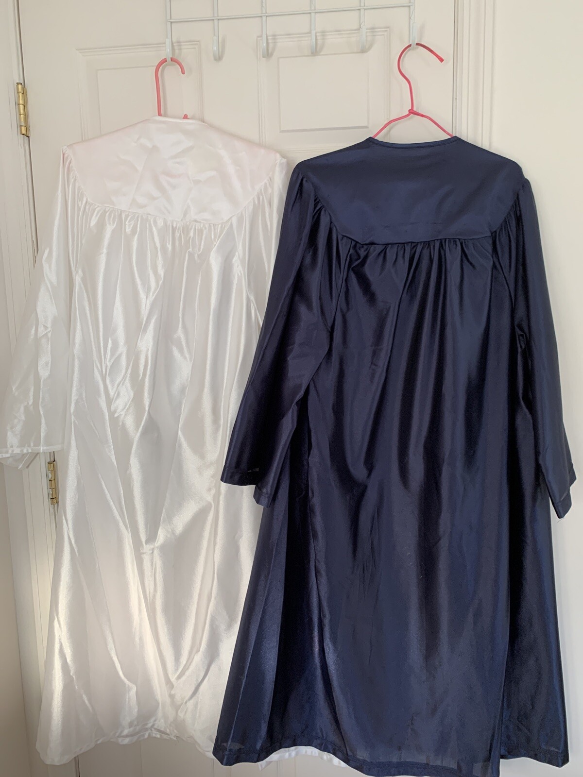 Herff Jones Graducation Gown Dark Blue And White Size… Gem