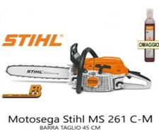 Motosega STIHL MS 261 C-M - Barra 45 CM - PROFESSIONALE - Potenza 4,1 HP - 4,9kg