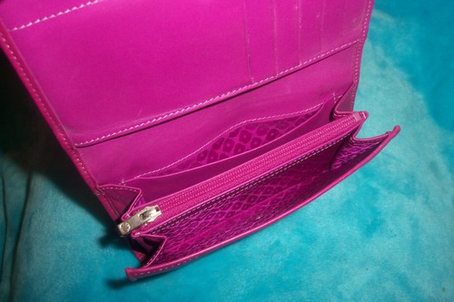 Longchamp Hot Pink Fuchsia Leder Geldbörse - WEICH - DREIFACH FALTBAR - Bild 20 von 21