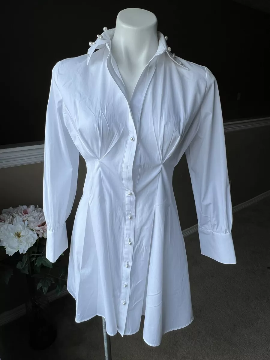 White Shirt Dress long Sleeve