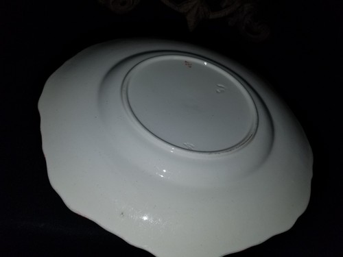 Placa Ironstone Inglaterra ramas y flores 10". Marcado en la espalda - Imagen 4 de 7