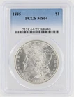 1885 Morgan Silver Dollar PCGS MS64 S$1 Philadelphia Minted No Reserve