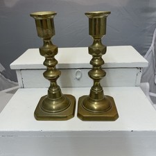 Vintage Pair Solid Brass Candlesticks Candle Holders 15cm Elegant Traditional