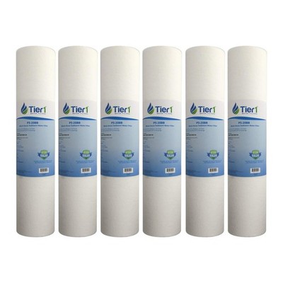 20 x 4.5 Inch 5 Micron DGD-5005-20 Polypropylene Sediment Water Filter 6 Pack