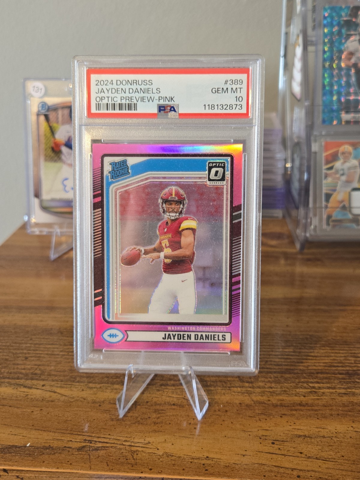 Jayden Daniels Rated Rookie Optic Preview Pink PSA 10!!🔥