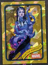 2025 Topps Chrome Marvel Sapphire Gold 39/50 Agatha Harkness SSP #6