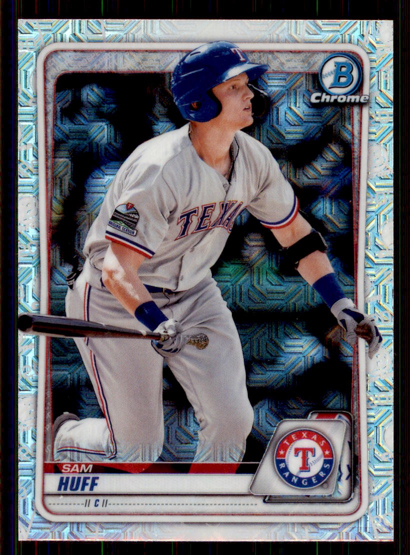 2020 Bowman Chrome #BCP-237 Sam Huff Prospects Mojo Refractor Texas Rangers