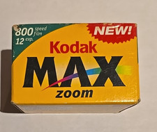 NOS Kodak MAX 800 ISO Film 35mm 12 Exposure Expired 01/2002