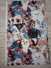 cats kitty fun fabric length 18 x 11 inch 1pc