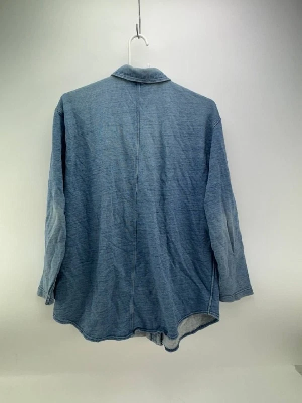 DKNY Jeans Mens Blue Denim Long Sleeve Button-Up Shirt Snap Button Size M - Image 2 of 3