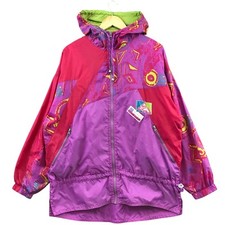 Nike VTG 80s Rare Track Top Jacket Women Outwear Size M with Drawstring Waist