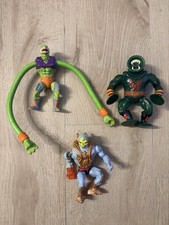 VINTAGE RARE LASER LIGHT SKELETOR ITALY SSSQUEEZE LEECH MATTEL 1980 MOTU LOT