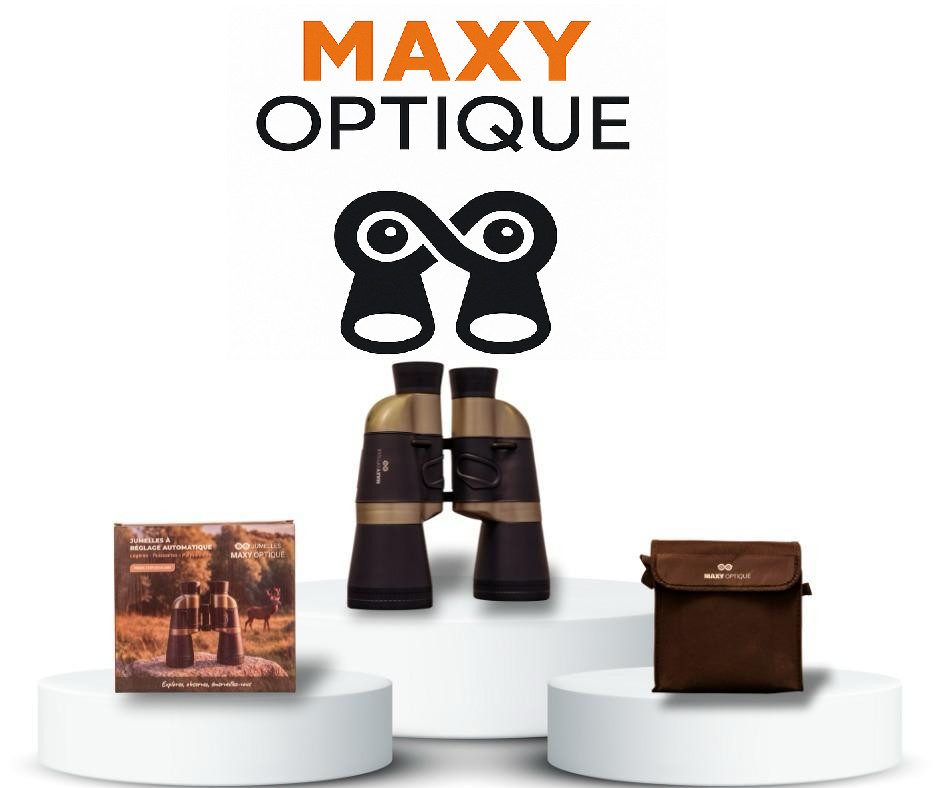 Jumelles à réglage automatique Maxy Optique noires pour observation nature