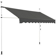 Telescopic Awning Sun Shade Retractable Canopy Sun Shelter for Window Balcony Ga