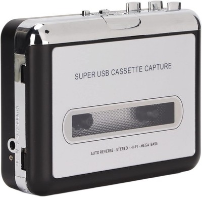 2 in 1 Cassette to MP3 Converter Player Recorder Portable Cassette Audio Music