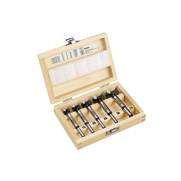Set Di Punte Forstner TCT Bosch 2607018750 5 Pezzi A Filo Dritto