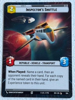 Inspector's Shuttle (Hyperspace) 524 C Secrets of Power