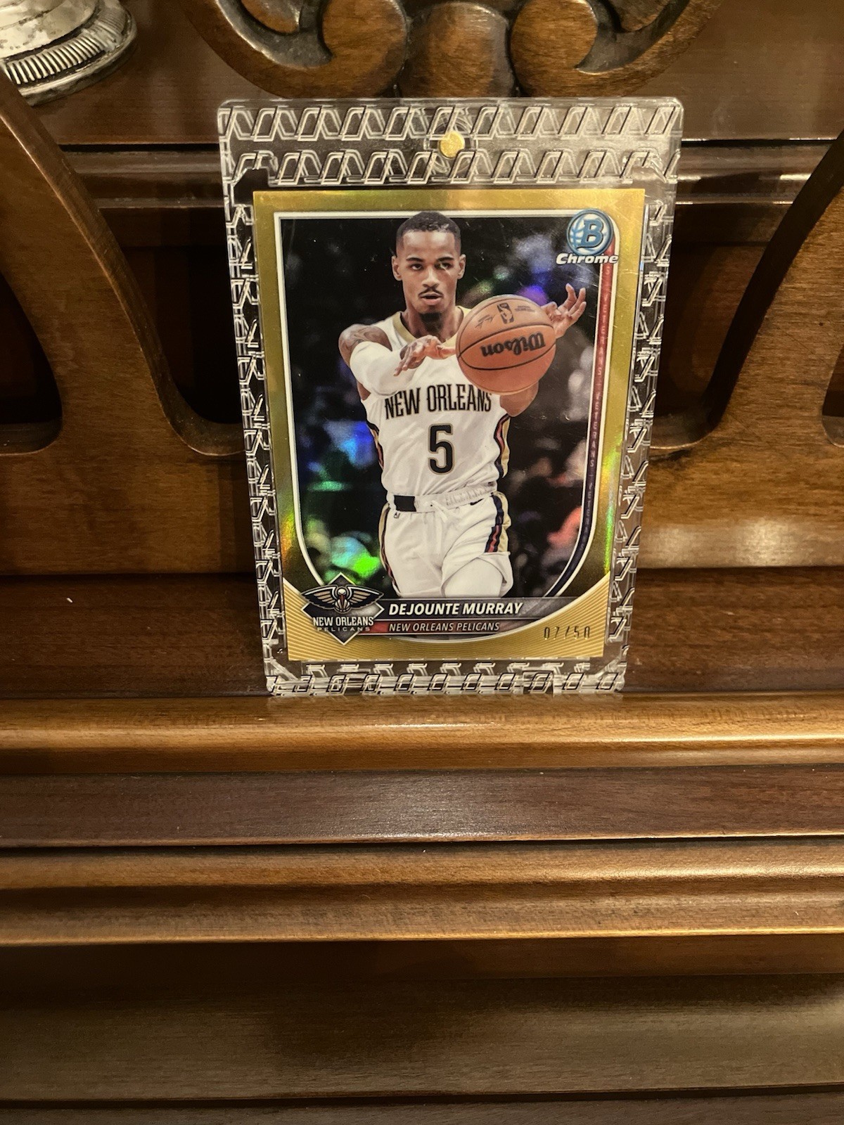 2025 Bowman Chrome Basketball - Dejounte Murray - Pelicans Gold 40/50