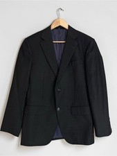 Suitsupply Mens Sz 36R Grey Lazio Vitale Barberis Super 110s Wool Blazer Coat