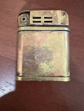 Vintage Used Beattie Brass Jet Lighter with disconnected  Lid 